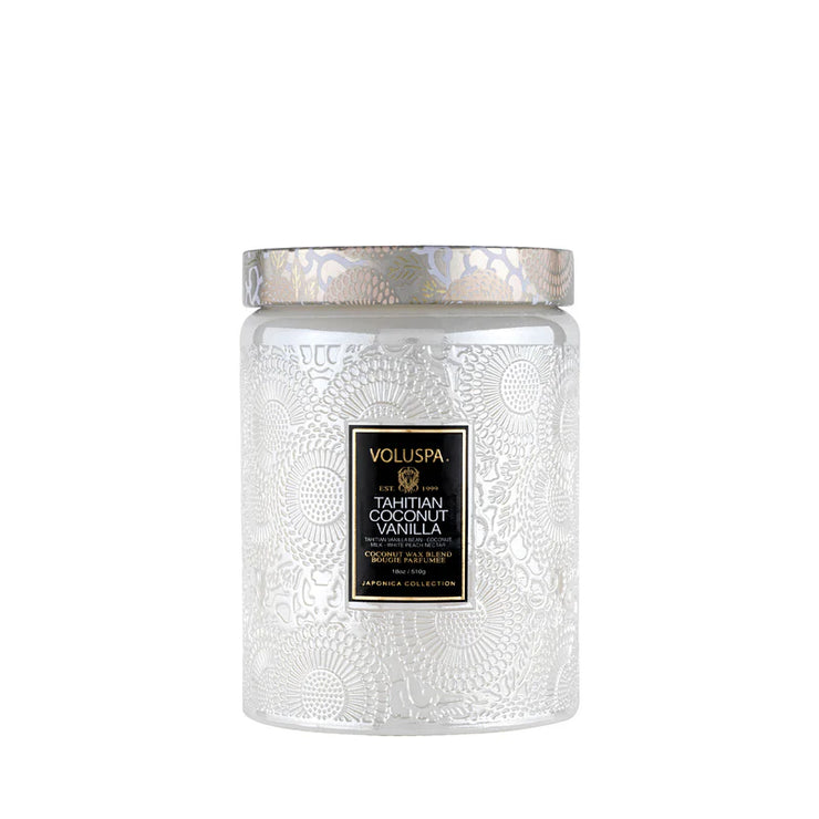 Voluspa Tahitian Coconut Vanilla Large Jar Candle ~18oz