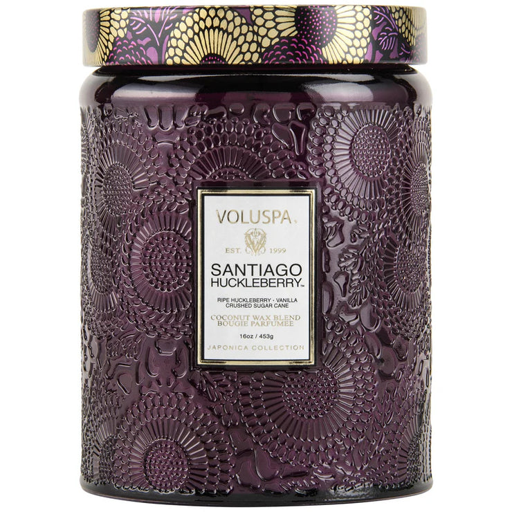 Voluspa Santiago Huckleberry Large Jar Candle ~18oz