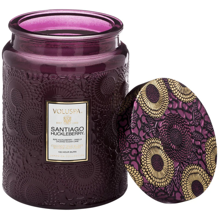 Voluspa Santiago Huckleberry Large Jar Candle ~18oz