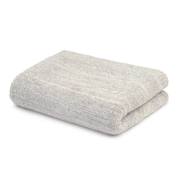 Kashwere Lightweight Striped Heathered Throw ~ Creme, Wheat and Malibu