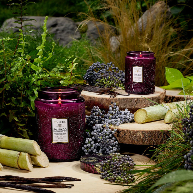 Voluspa Santiago Huckleberry Large Jar Candle ~18oz