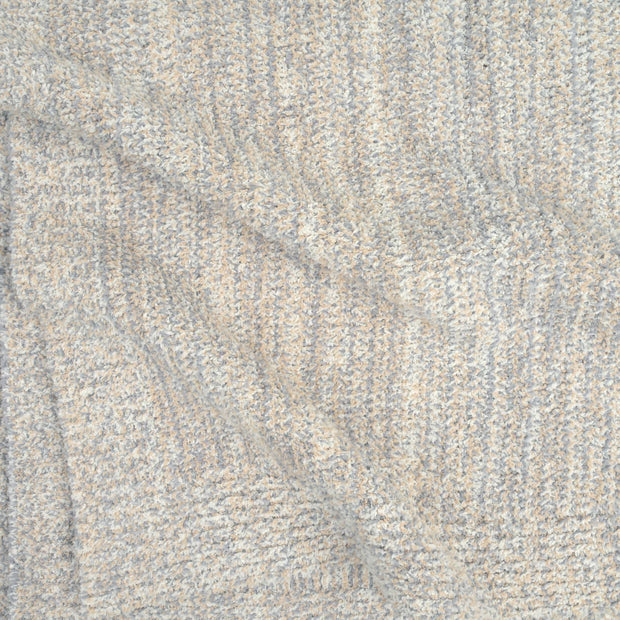 Kashwere Lightweight Striped Heathered Throw ~ Creme, Wheat and Malibu