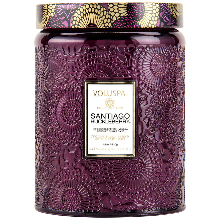 Voluspa Santiago Huckleberry Large Jar Candle ~18oz