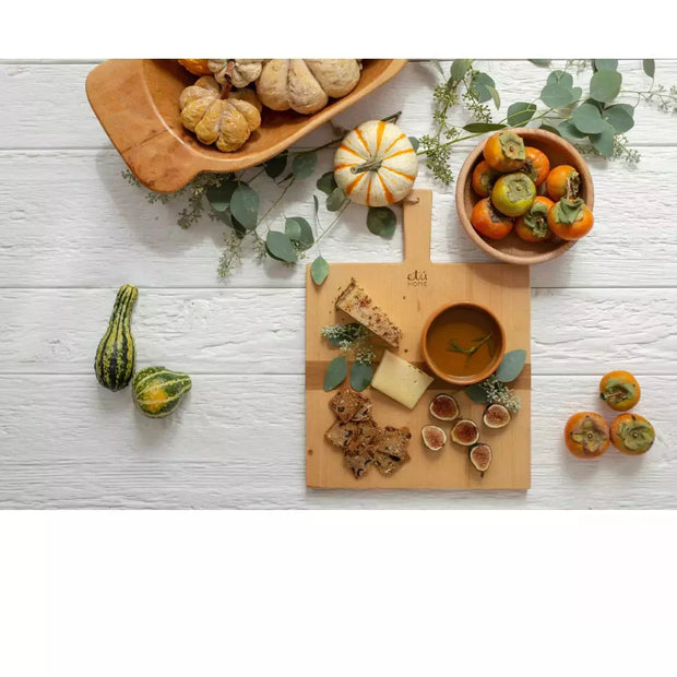 etúHOME Square Pine Small Charcuterie Board
