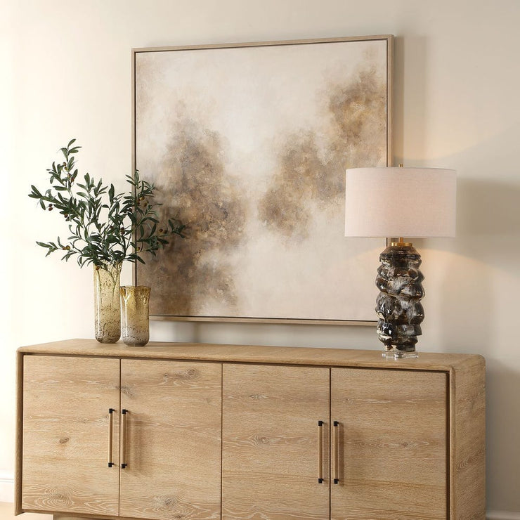 Uttermost Up In Smoke Hand Painted Canvas