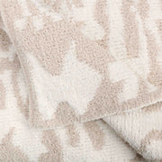 Kashwere Creme and Linen Damask Cloud Throw