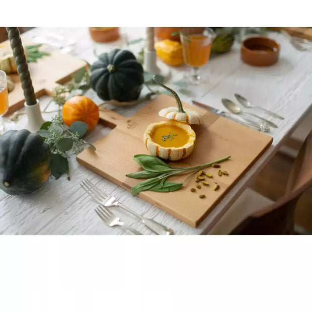 etúHOME Square Pine Small Charcuterie Board
