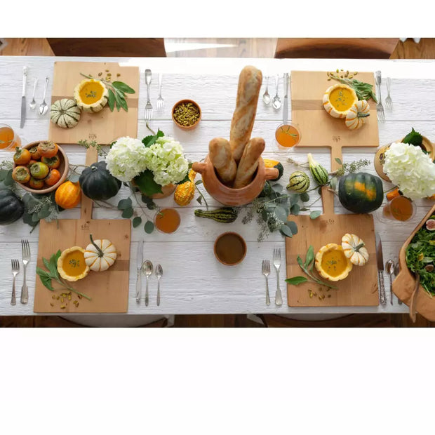 etúHOME Square Pine Small Charcuterie Board