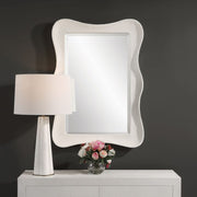 Uttermost Whitehaven Matte White Rectangle Mirror