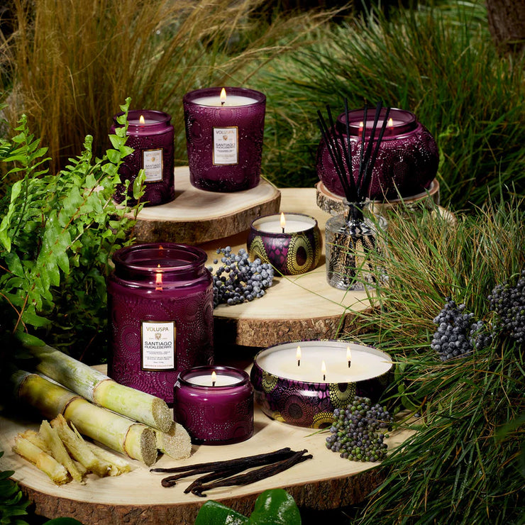Voluspa Santiago Huckleberry Chawan Bowl Candle ~ 14oz