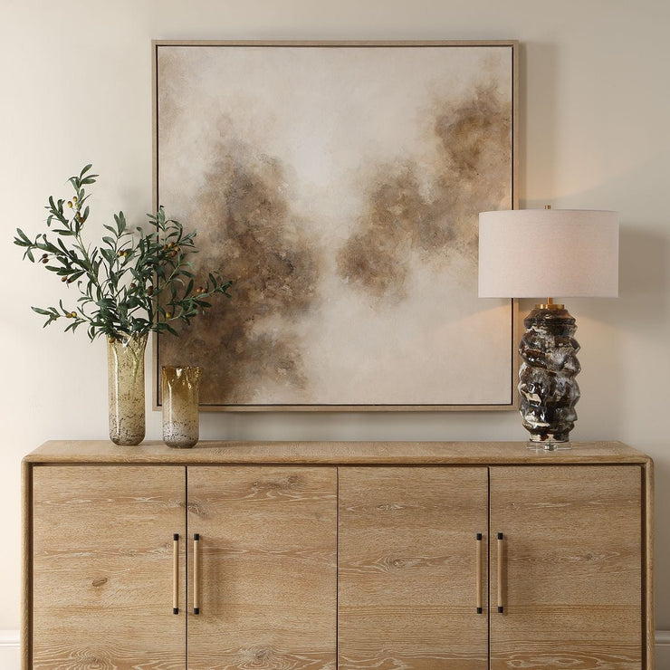 Uttermost Up In Smoke Hand Painted Canvas