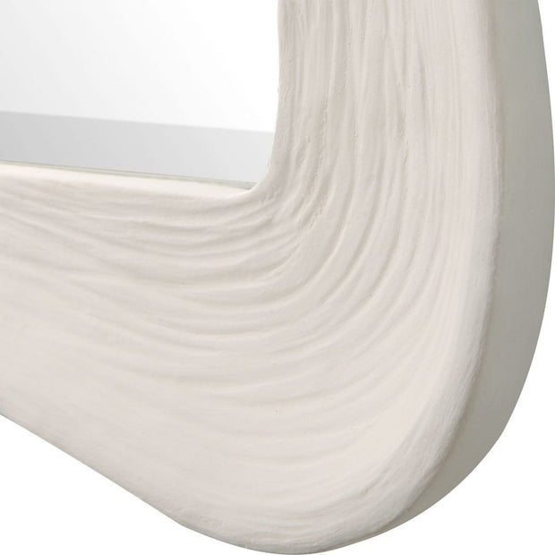 Uttermost Whitehaven Matte White Rectangle Mirror