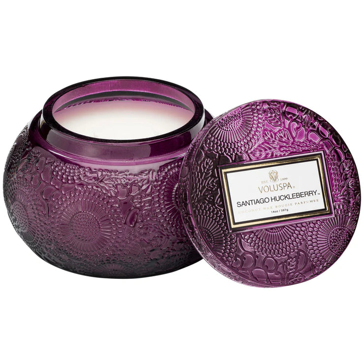 Voluspa Santiago Huckleberry Chawan Bowl Candle ~ 14oz