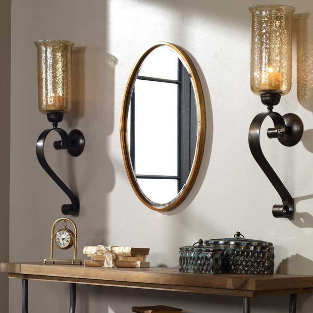 Uttermost Herleva Antique Gold Oval Mirror