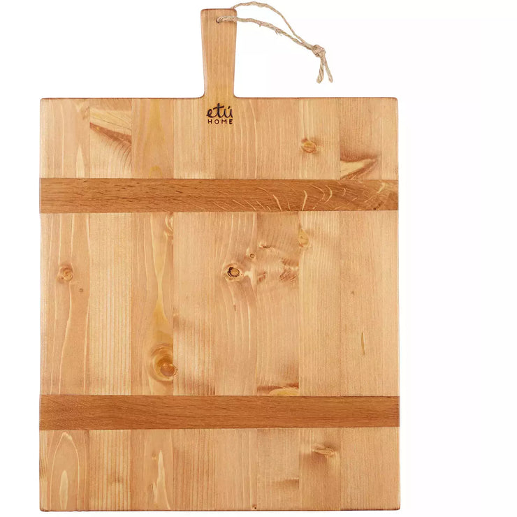 etúHOME Rectangle Pine Medium Charcuterie Board