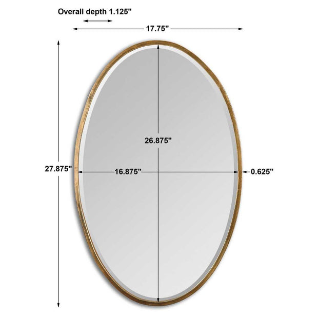 Uttermost Herleva Antique Gold Oval Mirror