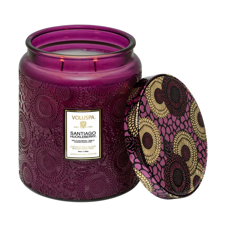 Voluspa Santiago Huckleberry Luxe Jar Candle ~44oz