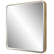 Uttermost Hampshire Iron Antique Gold Square Mirror
