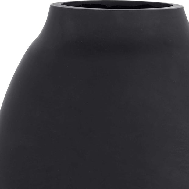 Uttermost Hearth Matte Black Glass Set of 3 Vases