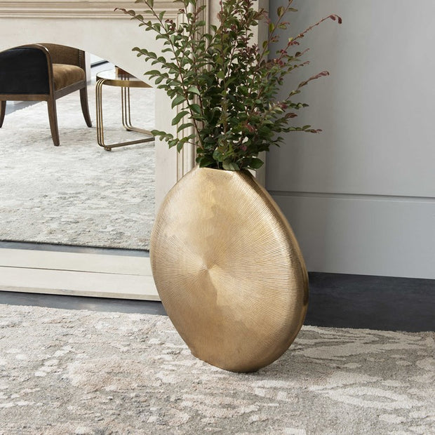 Uttermost Gretchen Gold Contemporary Textured Vase