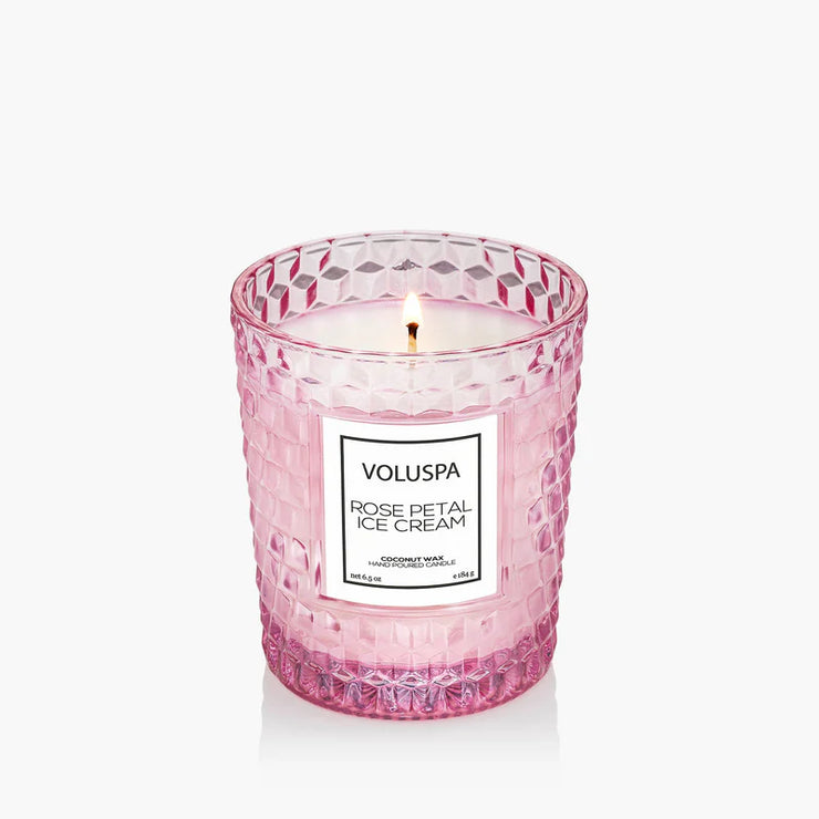 Voluspa Rose Petal Ice Cream Classic Candle ~ 6.5oz
