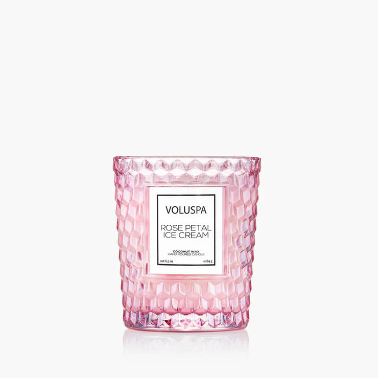 Voluspa Rose Petal Ice Cream Classic Candle ~ 6.5oz