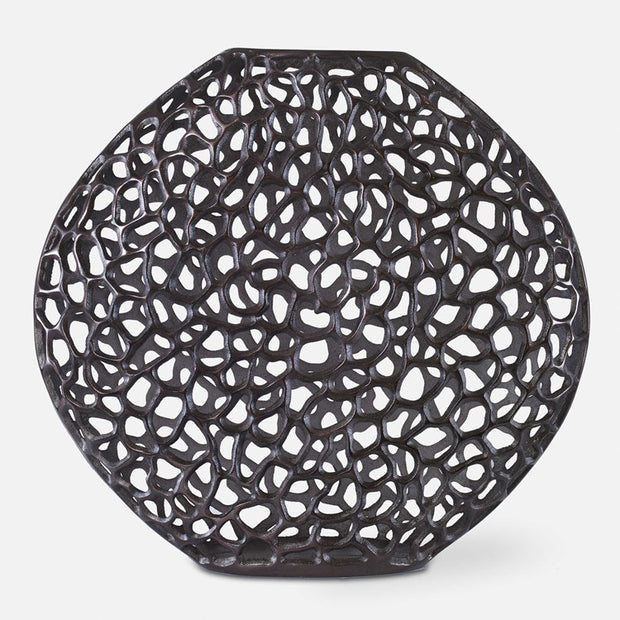 Uttermost Web Dark Bronze Contemporary Vase