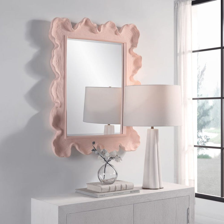 Uttermost Sea Coral Rosewater Pink  Mirror