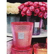 Voluspa Rose Petal Ice Cream 5 Wick Hearth Candle ~ 144 oz