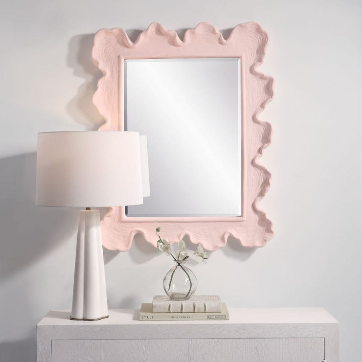 Uttermost Sea Coral Rosewater Pink  Mirror
