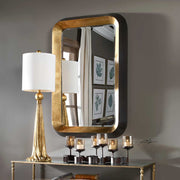 Uttermost Niva Iron Metallic Gold Leaf Mirror