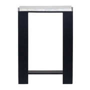 Uttermost Kenora White Marble And Black Accent Table