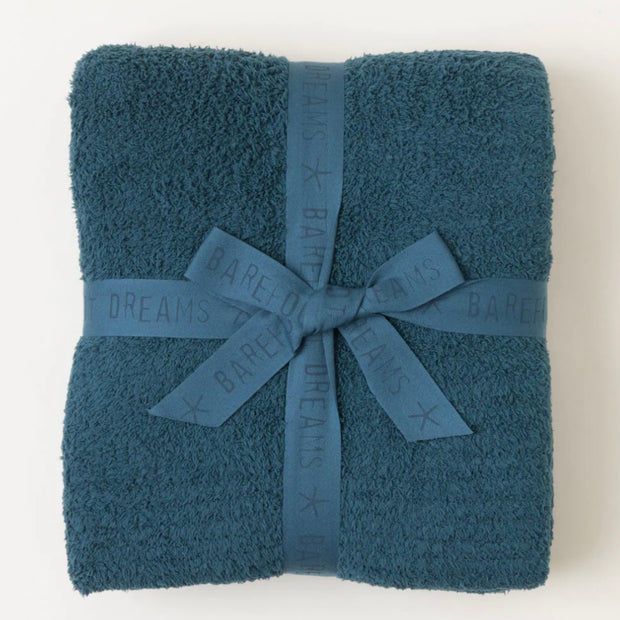 Barefoot Dreams Cozy Chic Midnight Teal Throw