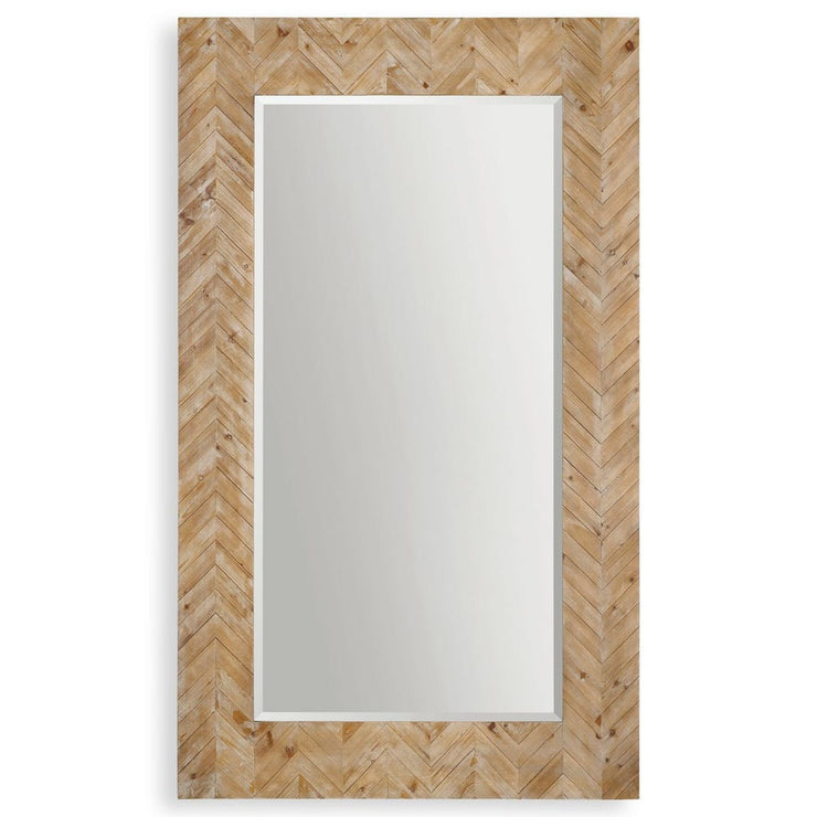 Uttermost Demetria Chevron Pattern Wood Framed Mirror
