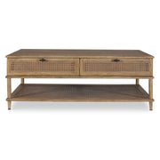 Uttermost Coast Mid Century Natural Rattan Coffee Table