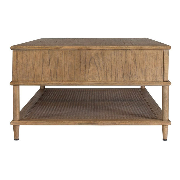 Uttermost Coast Mid Century Natural Rattan Coffee Table