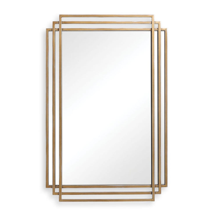 Uttermost Amherst Brushed Gold Iron Mirror