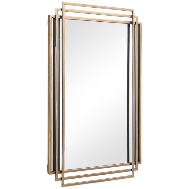 Uttermost Amherst Brushed Gold Iron Mirror