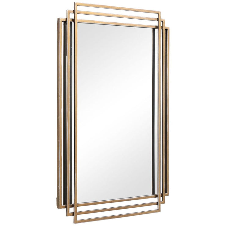 Uttermost Amherst Brushed Gold Iron Mirror