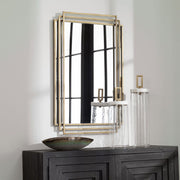Uttermost Amherst Brushed Gold Iron Mirror