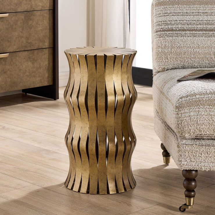 Uttermost Arida Warm Aged Gold Accent Table