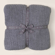 Barefoot Dreams Cozy Chic Graphite Ribbed Bed Blanket Available in Queen and King Sizes