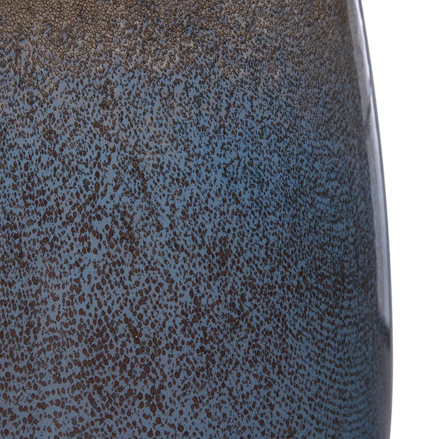 Uttermost Ione Taupe and Blue Ombré Seeded Glass Set of 2 Vases