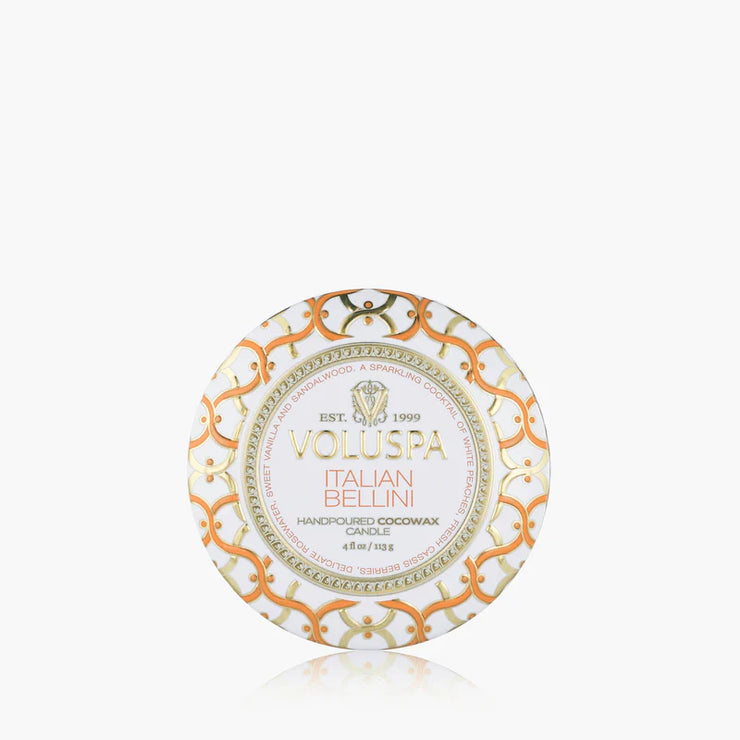 Voluspa Italian Bellini Mini Tin Candle