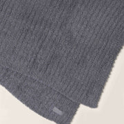 Barefoot Dreams Cozy Chic Graphite Ribbed Bed Blanket Available in Queen and King Sizes