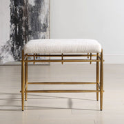 Uttermost Karleen Antique Brass Small Bench