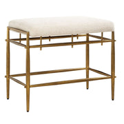Uttermost Karleen Antique Brass Small Bench