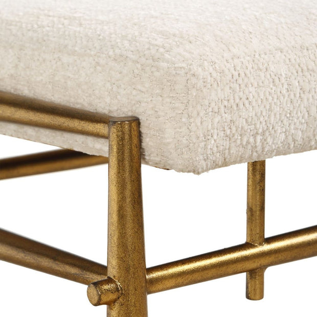 Uttermost Karleen Antique Brass Small Bench
