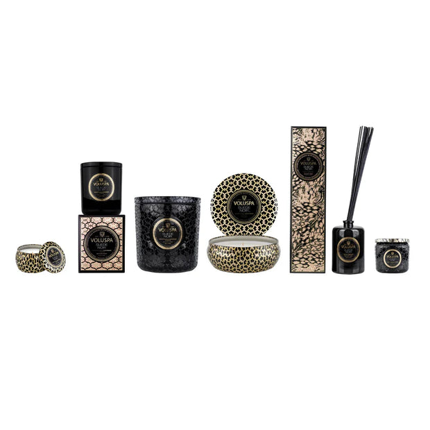 Voluspa Suede Noir Petite Jar Candle