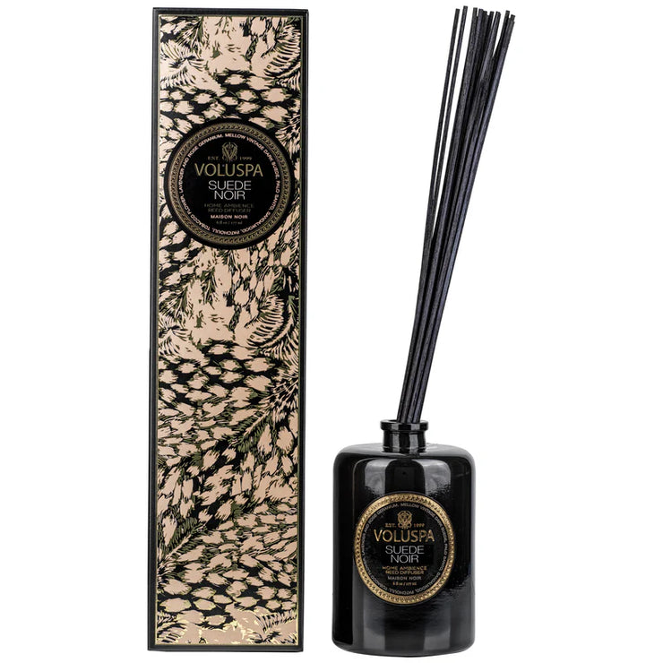 Voluspa Suede Noir Reed Diffuser